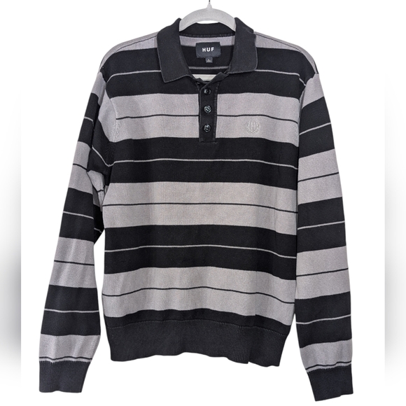 HUF Other - 🎉 HUF Boyle Long Sleeved Rugby Top